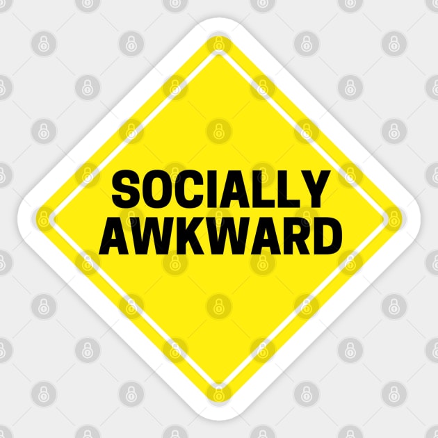 Socially Awkward Sticker by CityNoir